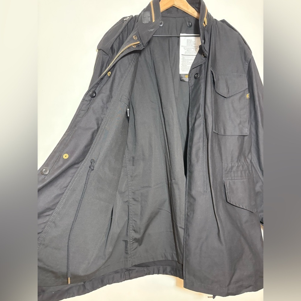 Alpha Industries Mods Coat M-65 Mens Military Jacket Black 8415-01-099-7838 - Picture 13 of 16